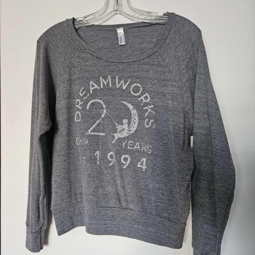 DreamWorks Animation 20th Anniversary Grey Soft American Apparel Sweatshirt